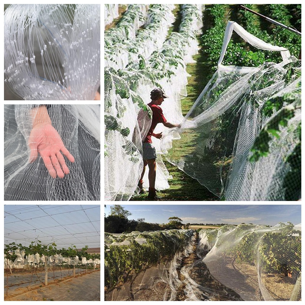 1m Anti-bird Net Fruit Tree Grape Protection Netting Plant Care Covers Crops Fish Aquaculture Protection Net Airport Bird-proof