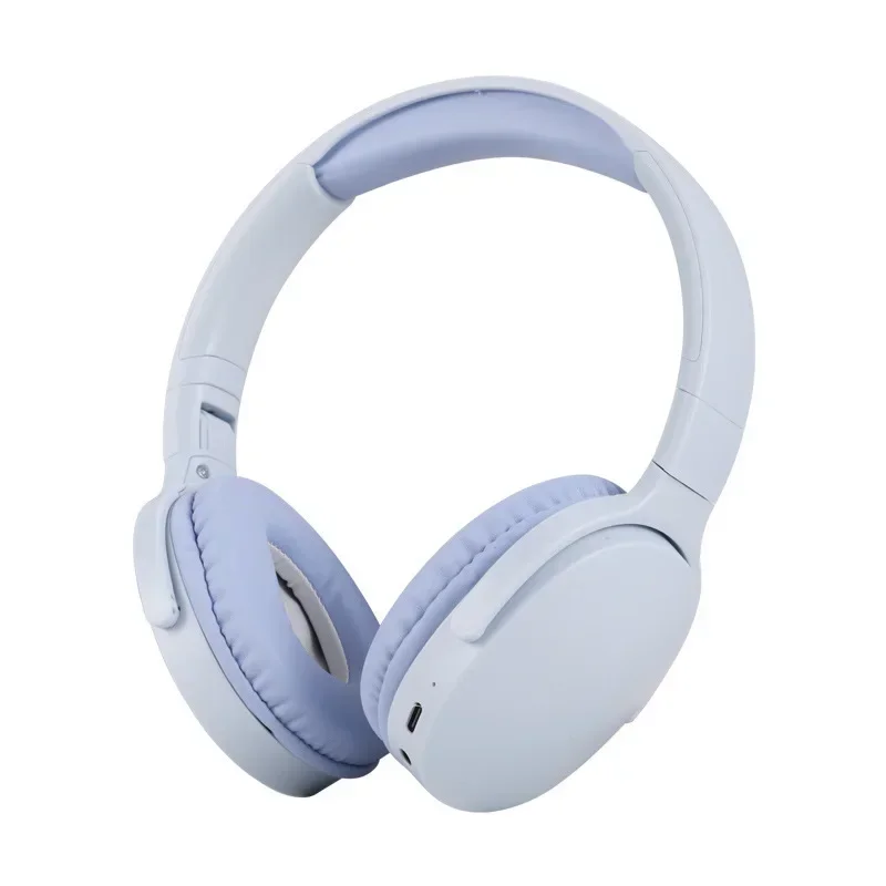 Bluetooth 5.0 Hifi Bass Draadloze hoofdtelefoon Oortelefoon Opvouwbare headset Sporthoofdtelefoon Game Fone Bluetooth-oordopjes Ruisonderdrukking: WHITE