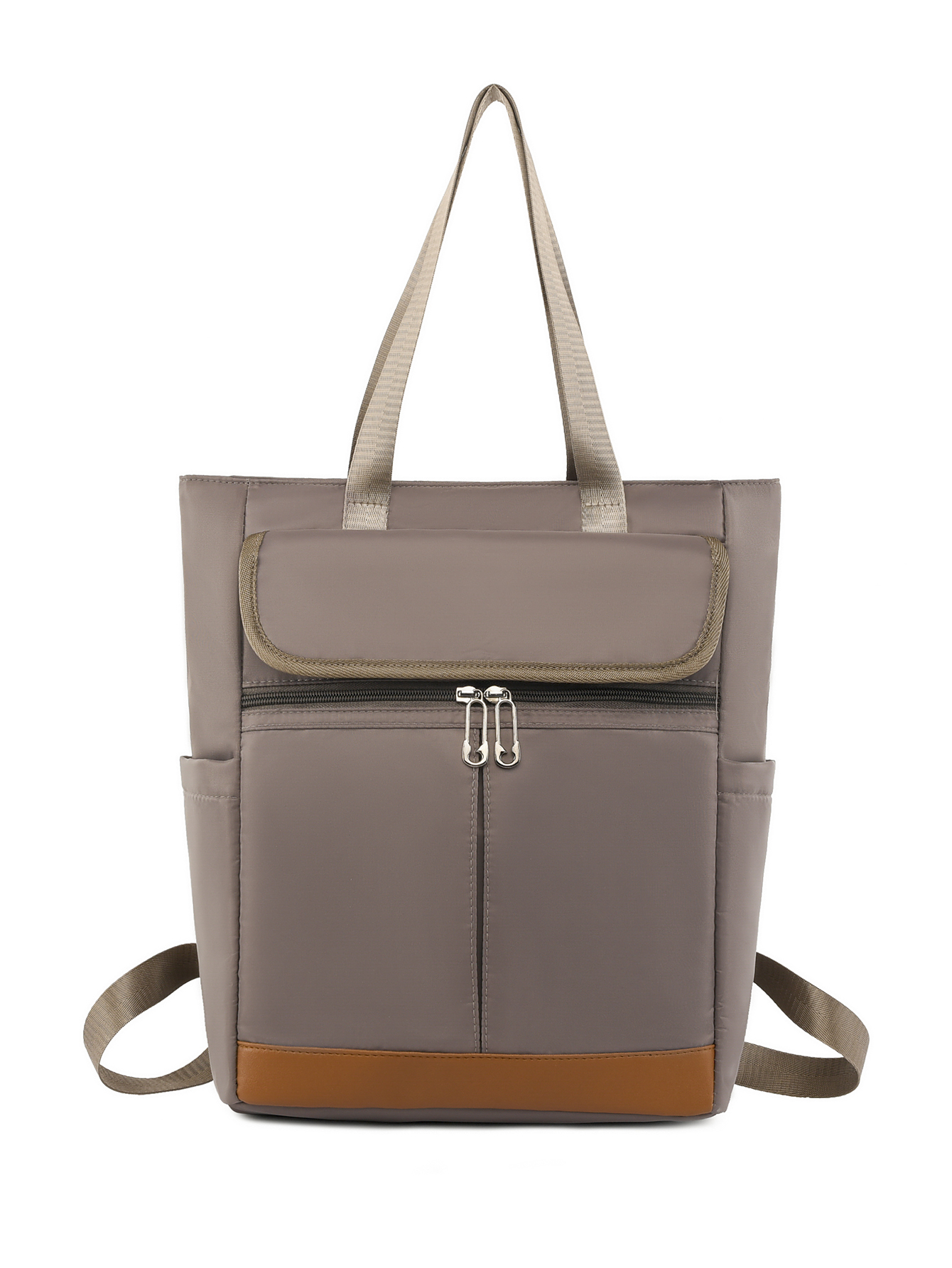 Oxford waterproof women's business backpack, fashionable female student backpack, computer bag, leisure travel bag сумка женская: Khaki