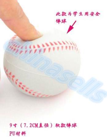 1Pcs 9Inch Wit Veiligheid Kid Baseball Base Ball Practice Trainning Pu Chlid Softbal Ballen Sport Team Game Geen hand Naaien