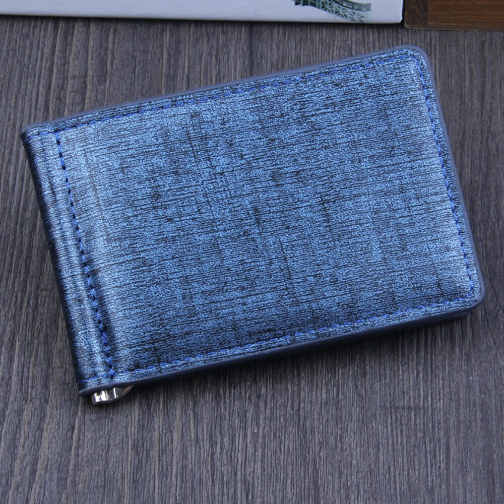 Casual Men's Wallets Men Bifold Business Leather Wallet ID Credit Card Holder Purse Pockets Credit Card Holder Business Male #