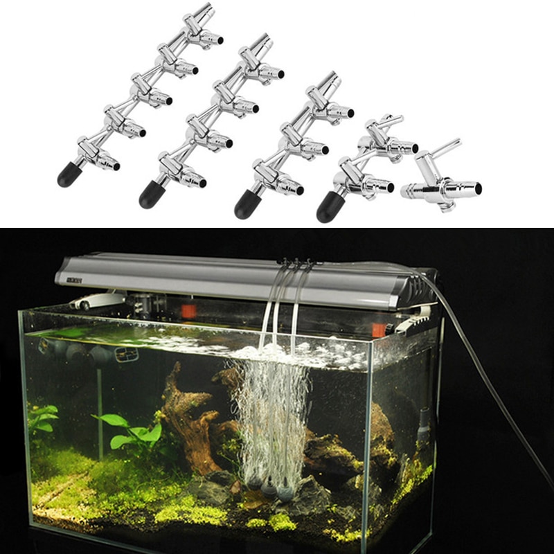 Handmatig Controle Air Splitter Valve Aquarium Fish Tank Luchtpomp Splitter Distributeur Pomp Valve Tap Fish & Aquatische Leveranties