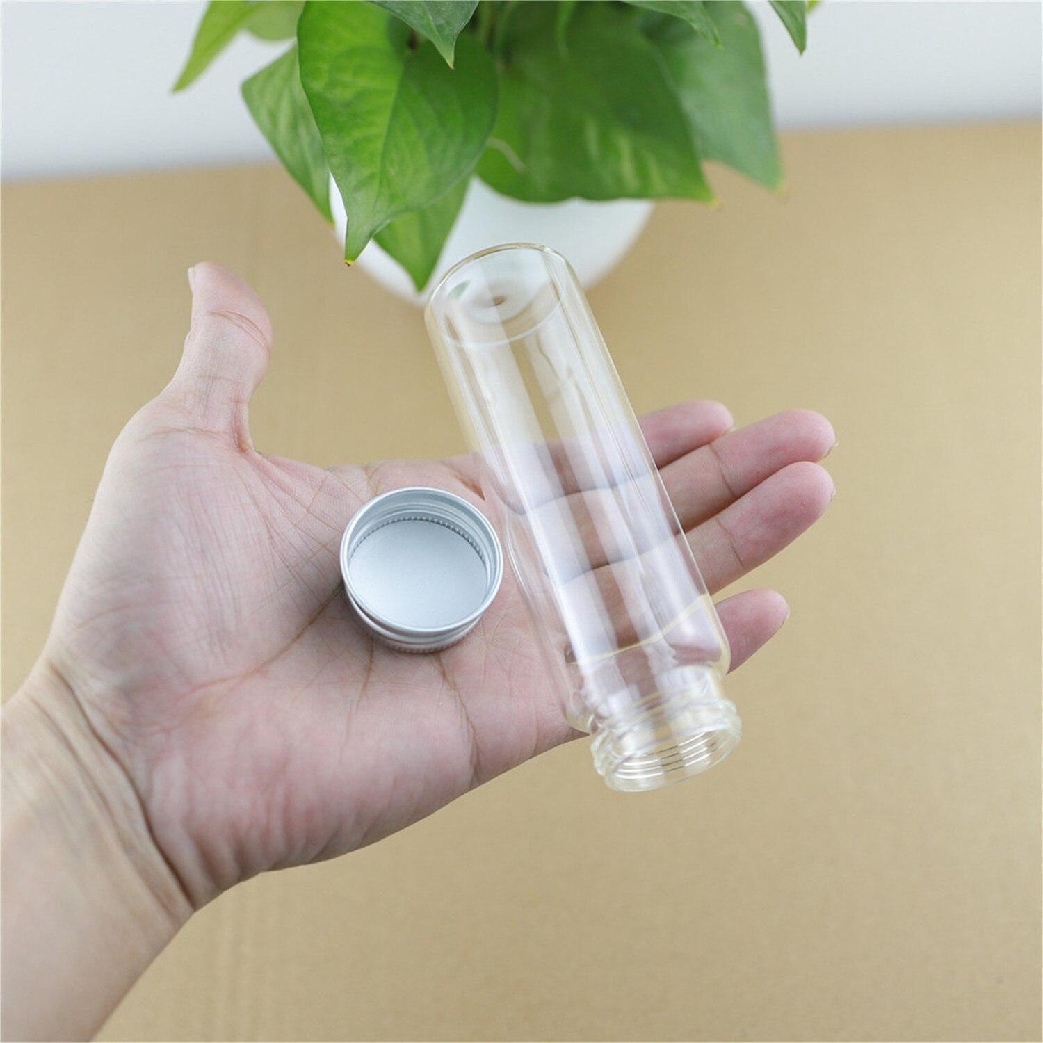 12 pz/lotto 37 * 120mm100ml bottiglia di vetro provetta vasetti di vetro bottiglie DECORATIVE vetro spezie stoccaggio vasetti fai da te contenitori