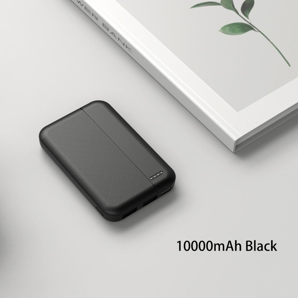CASEIER 10000mAh Mini batterie externe pour chauffer les vêtements ceinture gants écharpe Speical externe chargeur de batterie portable pour réchauffer l'utérus: 10000mAh Black