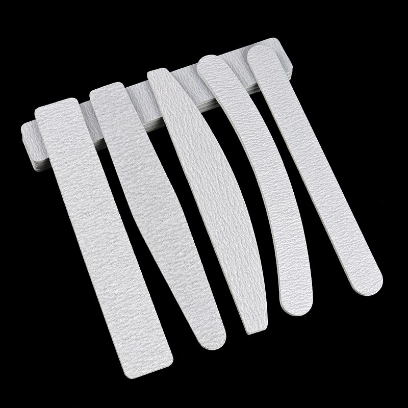 Wakefulness 5 stuks schuurpapier nagelvijl limoen 100/180 schuurbufferblokken set grijze nagelvijlen voor uv-gellak manicure tool
