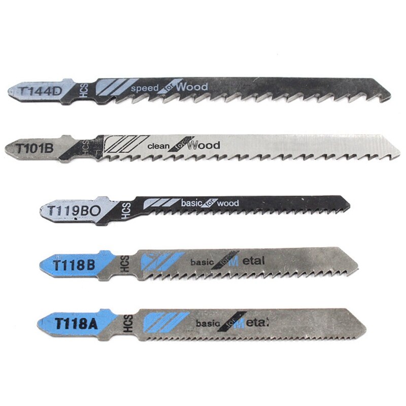 20 stuks zaagbladen t-schacht decoupeerzaagbladen diverse bladen voor hout kunststof metaal zagen zaagbladen gemaakt