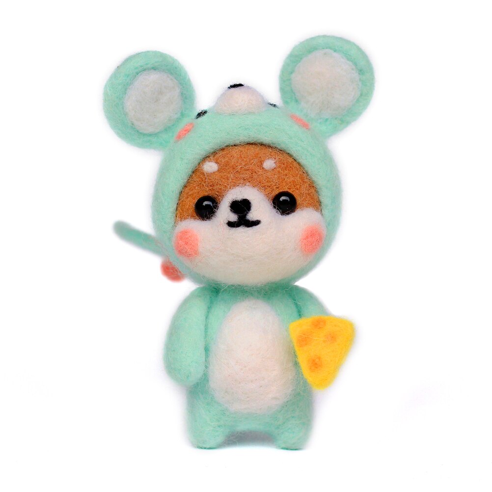 Wool Needle Felting Kit for Beginner Animal Easter Craft Kit Adult DIY Handmade Material Kids Crafts and Arts Felting Needles: violet