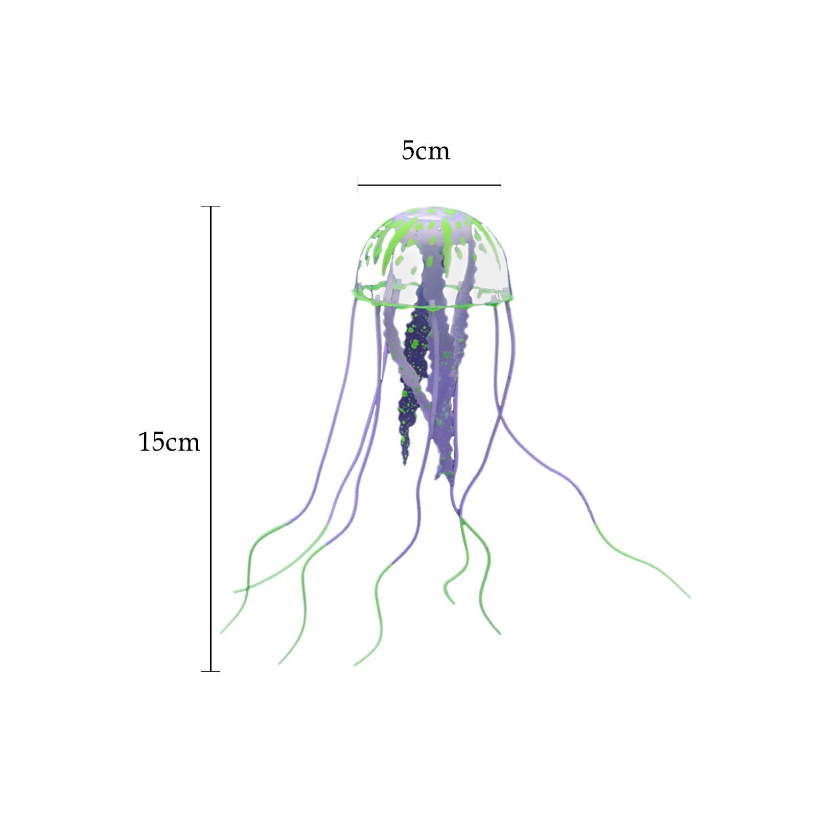 Fish Tank Landscaping Decorations Artificial Aquarium Glowing Jellyfish Fish Tank Mini Decoration