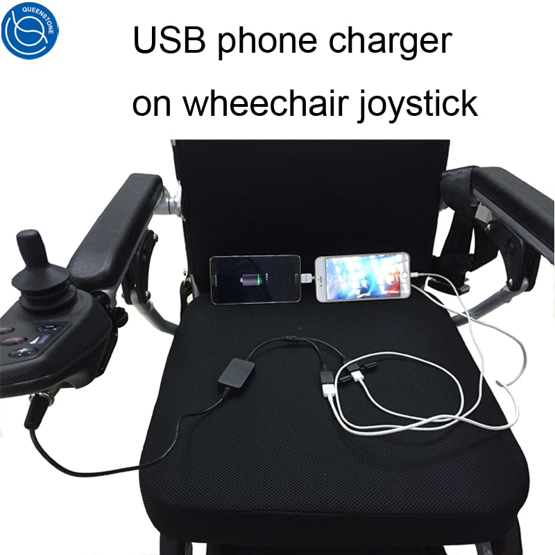 samrtphone quick opladen USB telefoon oplader op elektrische rolstoel