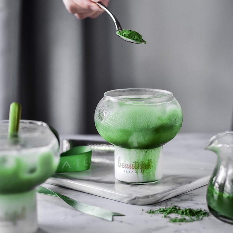 Neue nordisch Stil Bar Cocktail Ball Glas Sphärische Nachtisch Haus Süßigkeiten Becher Smoothies Eis Tasse Leben Milch Shake Becher