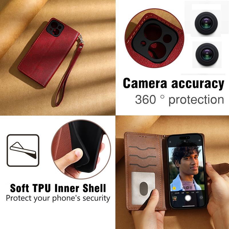 Hoesje van leer met flip-functie en portemonnee voor nokia 3310 3310 nokia 3310 )  cover met standaardfunctie en kaarthouder 4g