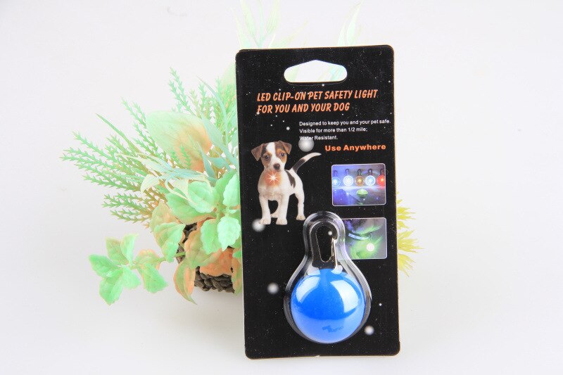 Pet Dog Tag Hanger Veiligheid Led Zaklamp Kraag Glow Kraag Puppy Honden Kat Gids Lichtgevende Identificeren Licht Hanger Pet Charm: 3