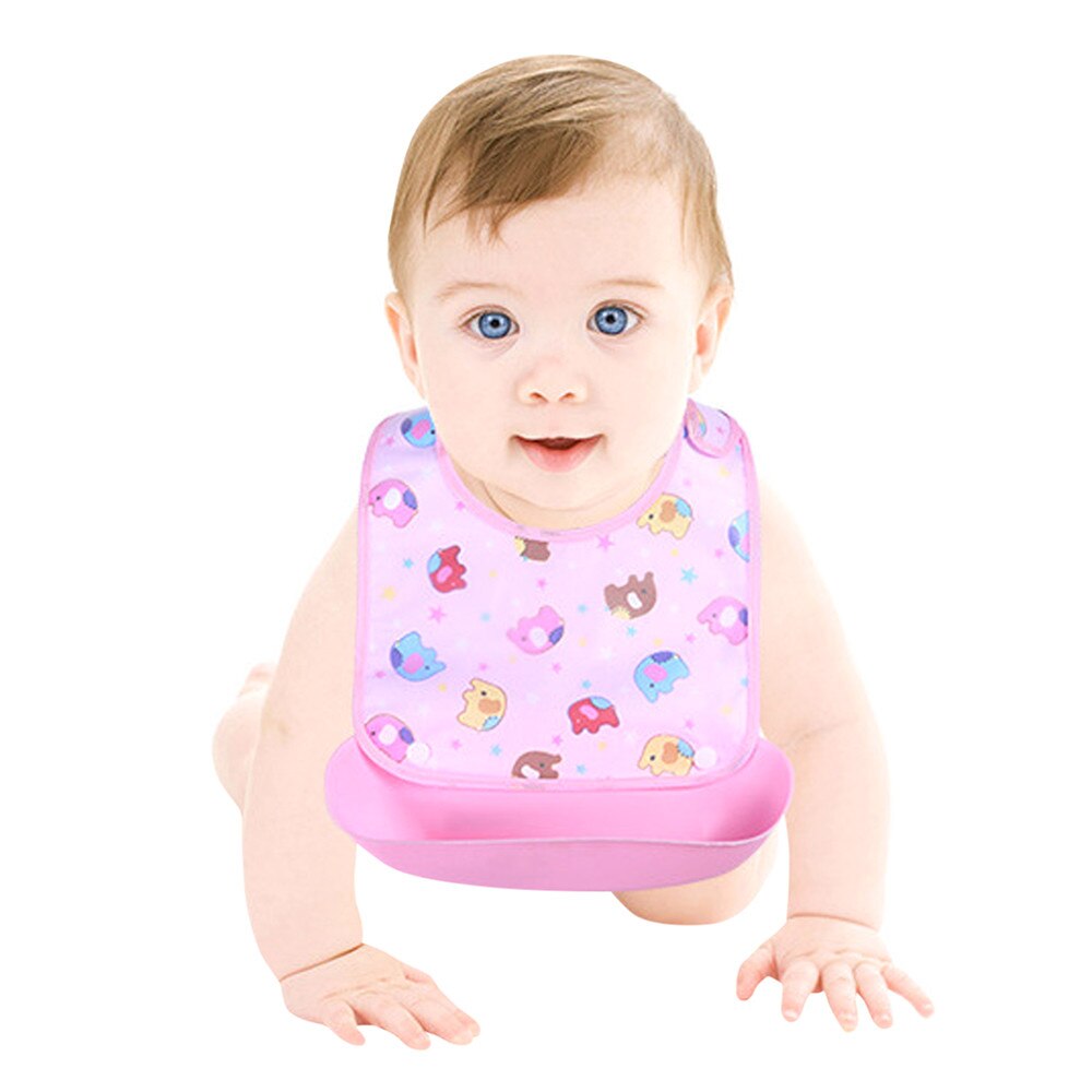 Detachable Bibs Kids Boys Baby Cartoon Cute Girls Waterproof Feeding Apron Saliva Towel Bib Smock Baby Bibs Casual Towel