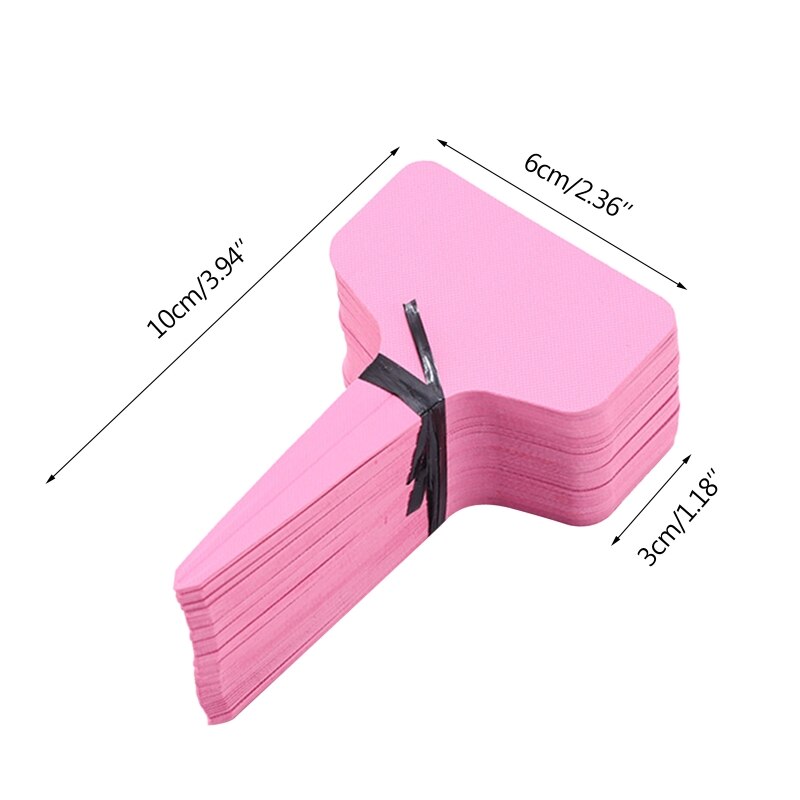 100pcs etichette per piante da giardino etichette per insegne in plastica marcatori per vivai vasi da fiori semi erbe in vaso etichette marchio di classificazione