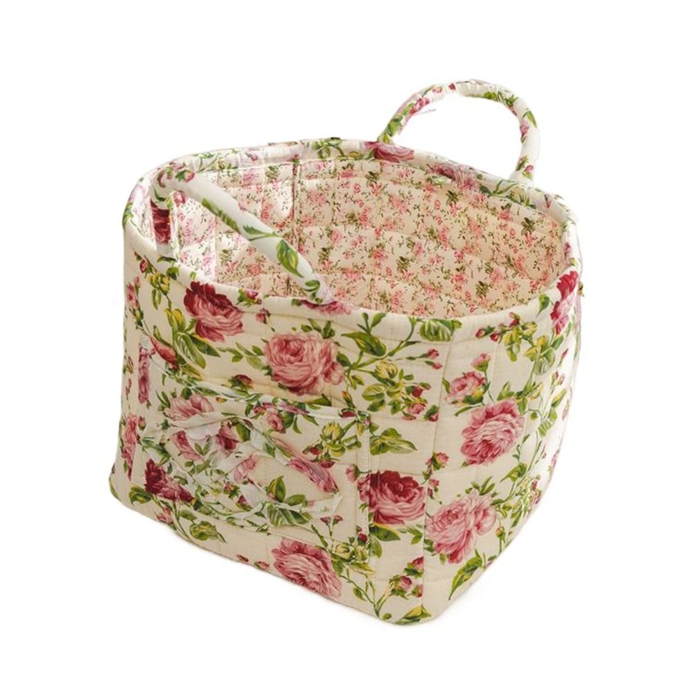 Mir de Rangement en Tissu de Style Pastoral, Cadre d'Organisation des Débris, Empilable et Lavable: Marron