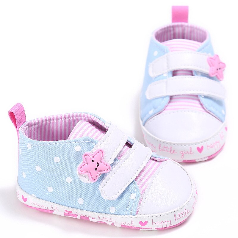 Babyschoenen babyjongens schoenen eerste loopschoenen cartoon gestreept peuter baby's bebé schoenen 11cm 12cm 13cm 0-18 maanden: Roze / 1