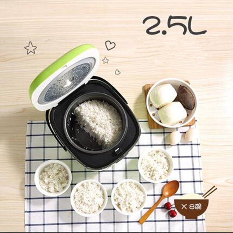 220V 2.5L Electric Rice Cooker Non-stick Multi Cooker Intelligent Cooking Pot Porridge Soup Cooking Pot