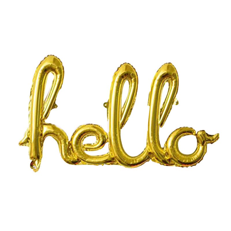 1 stk rosa guld hej 30 bogstavs tal balloner 30/40/50/60th fødselsdagsfest indretning 30 nummer link bolde oppustelige luft globos: Guld hej