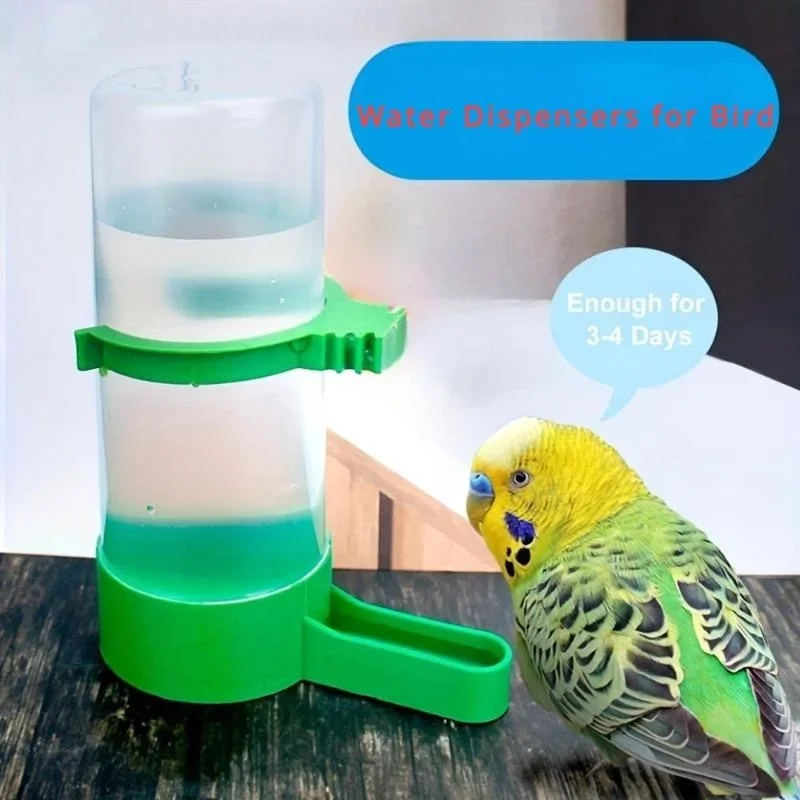 Wasserspender für Vogelkäfige, Vogeltassen, Flaschen, Spatzen, Papageien, Wellensittiche, Nymphensittiche und Turteltauben, Futterspender und Tränke