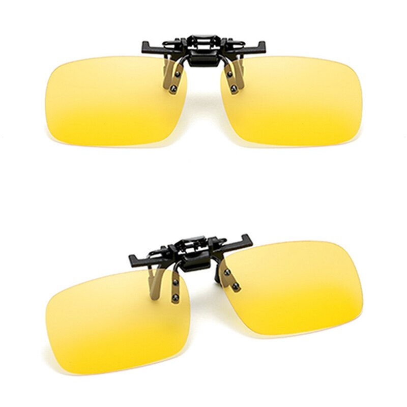 Gafas de sol polarizadas con Clip, lentes de visión nocturna para conducción, gafas de sol masculinas con protección UVB UVA para hombres y mujeres, con estuche y paño para gafas