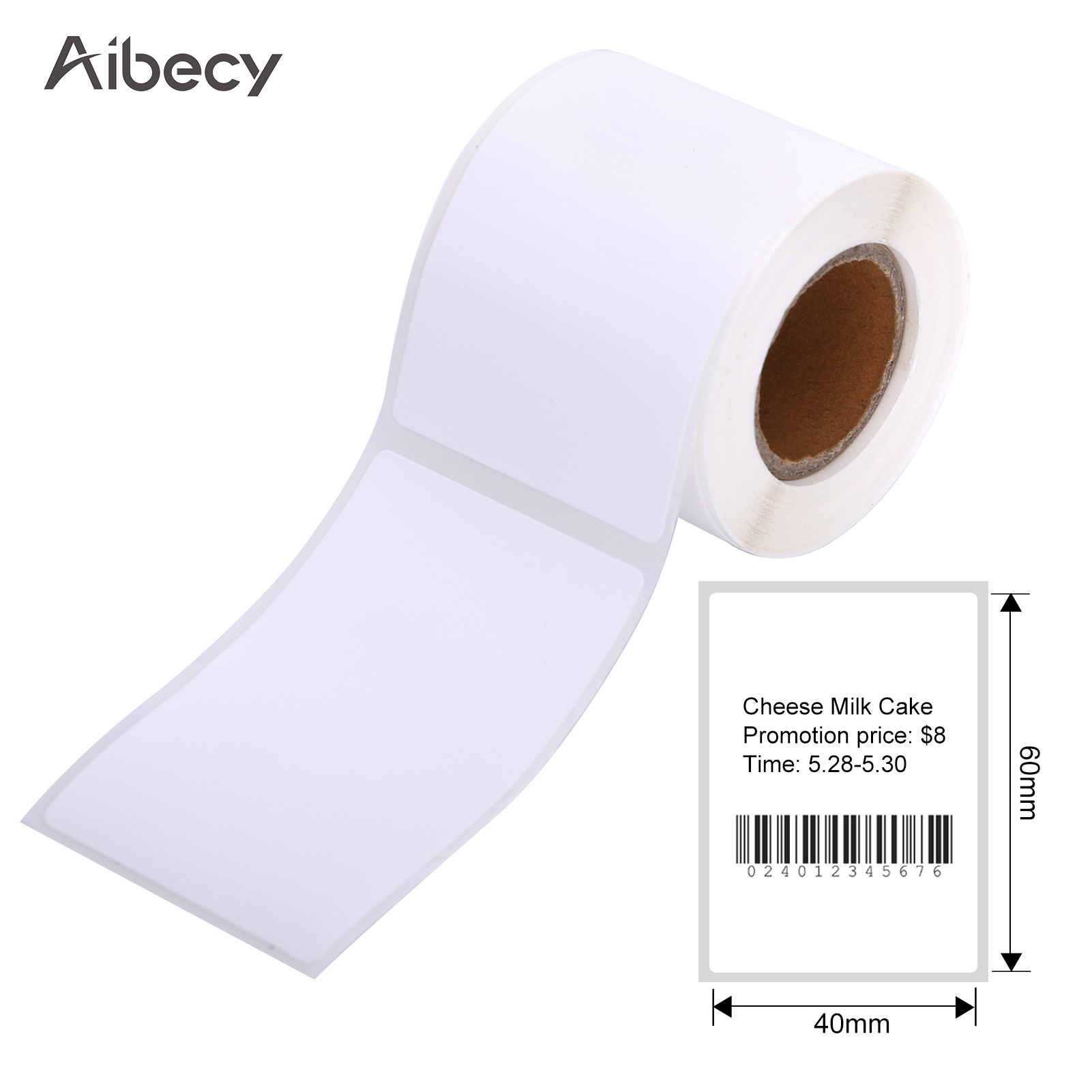 Label Printer Sticker Thermal Label Paper Self-Adhesive Printable Paper Roll Waterproof Oil-Proof Tear Resistant for DP23/DP30: type 4