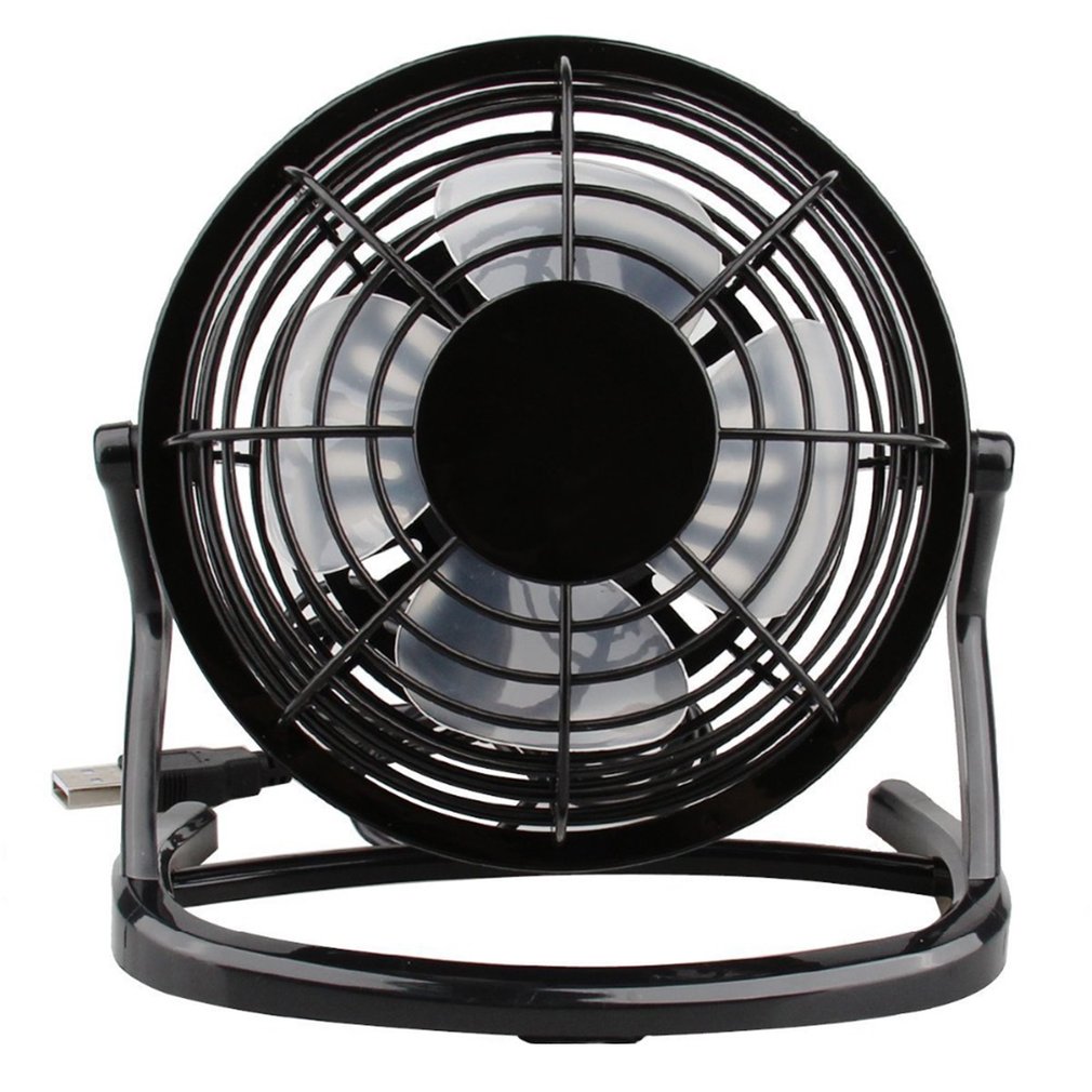 Usb ventilator mini tisch venti fan computer notebook laptop til hjemmekontor fan: Sort