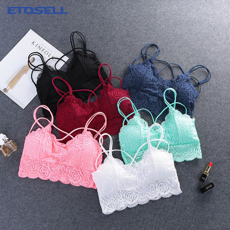 Women Sexy Lingerie Lace Bra Mesh Bralette Female Seamless Unpadded Floral Brassiere Intimates Femme Underwear Arrivals