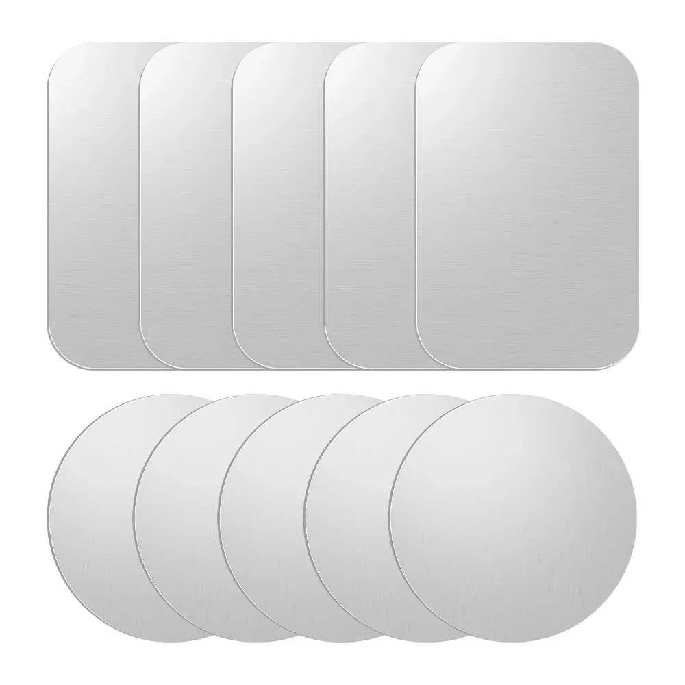 Thin Magnetic Metal Plate For Car Phone Holder Universal Iron Sheet Disk Sticker Tablet Desk Cell Phone Bracket Magnet Stickers: Golden