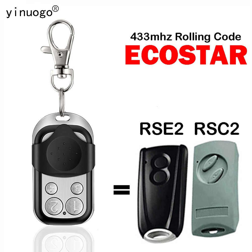 ECOSTAR RSE2 / ECOSTAR RSC2 Garage Gate Remote Control For Ecostar Liftronic 500 Portronic D5000 S4000 D2500 Receiver Opener