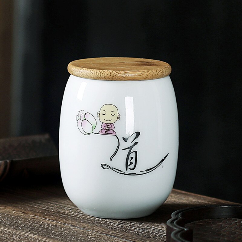 JIA-GUI LUO Ceramic Tea Caddies Tea Bag Storage Box Tea Tins Tea Container Coffee Container Tea Box Tea Storage D008: 9