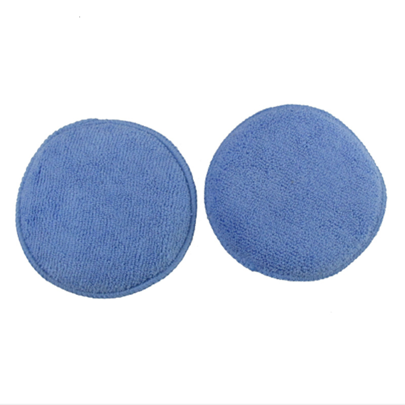 4.5 inch car waxing sponge car wash microfiber round sponge polishing wax beauty sponge