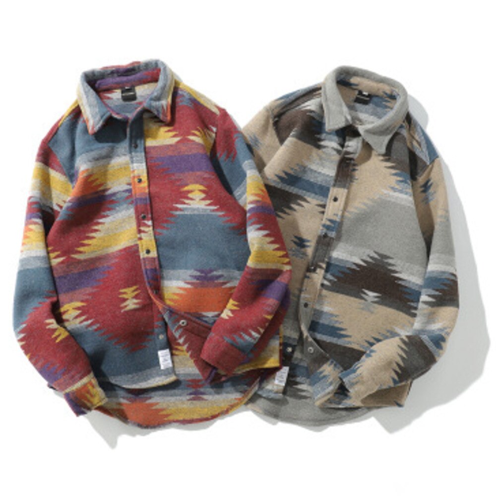 V-hanver biodro-chmiel wiązanie barwnik pstryknąć przycisk koszule z długim rękawem moda męska casualowe w stylu Streetwear sukienka koszula płaszcze męskie hipsterskie koszulki topy