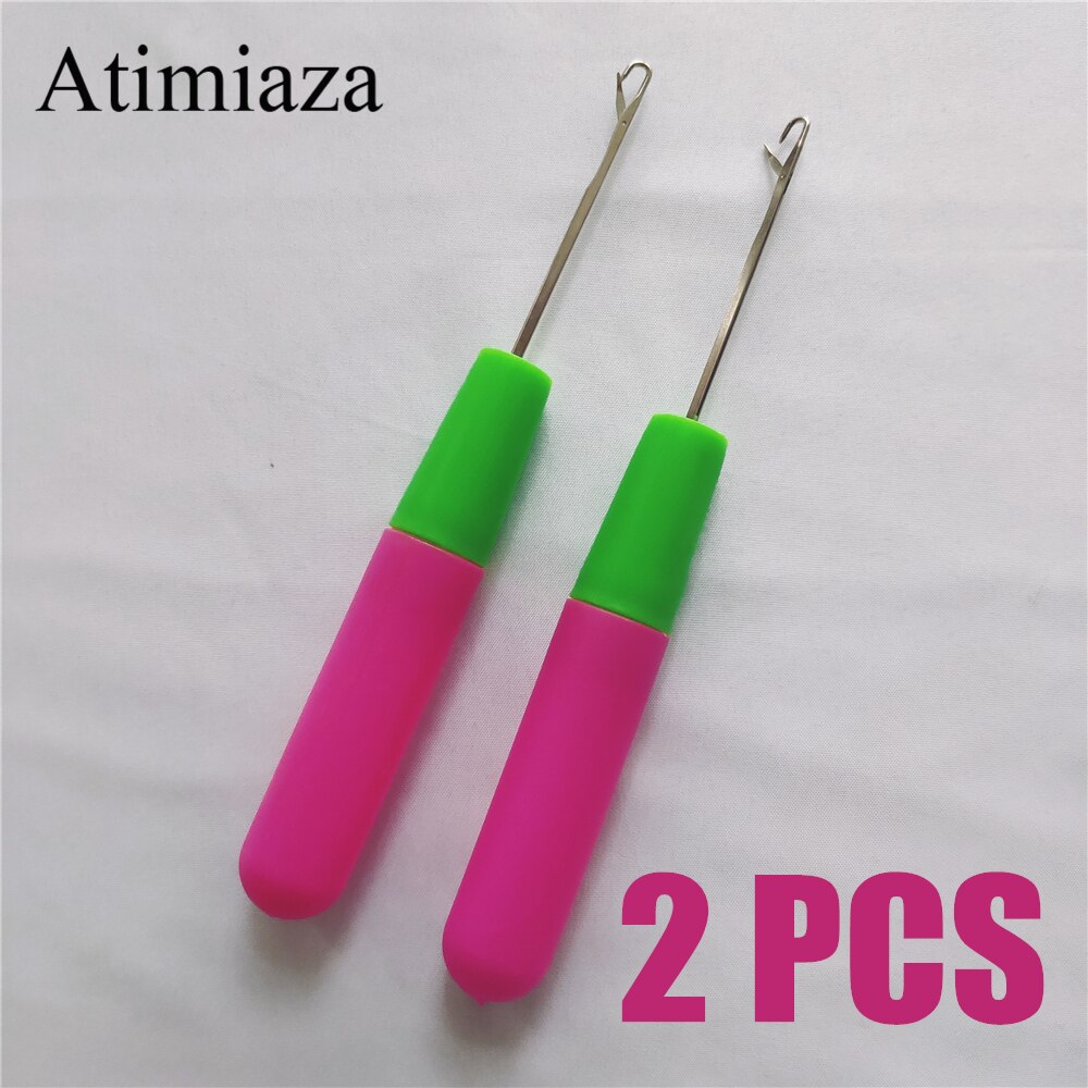 Plastic Knitting and Crochet Needles for Jumbo Braiding Twist Hair 15Cm/6Inch Pulling Needle Plastic Wig Needle Crochet Hook: 2 pieces
