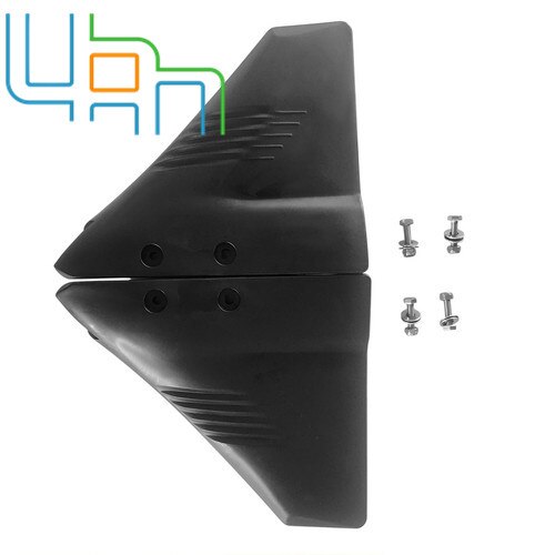 Hydrofoil Fin Stabilizer Outboards Sterndrives 2 Pieces Black Boat 25-70 HP