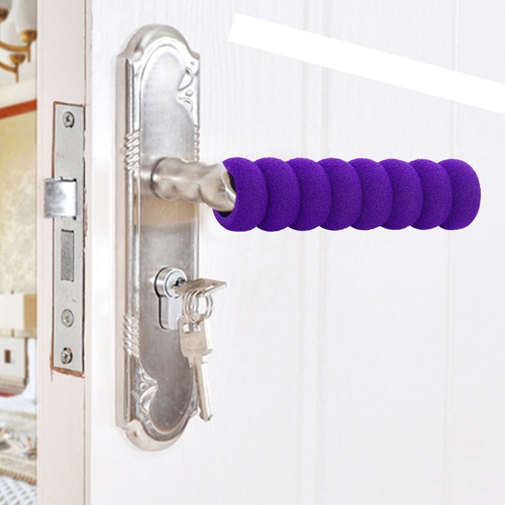 Mehrere Farben Spirale Tür Griff Abdeckung Praktische Anti-Kollision Schaum Tür Knopf Ärmel flexibel Knopf Abdeckung