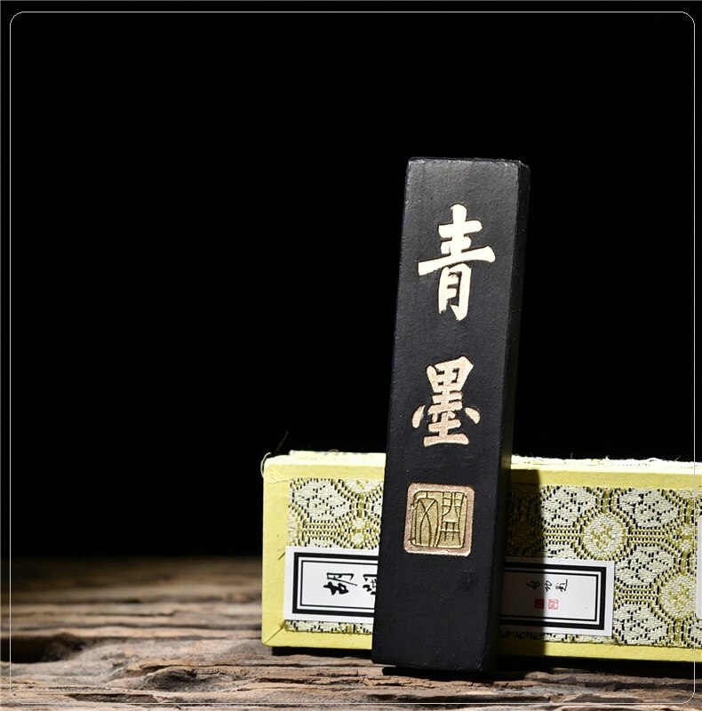 Chinese Hui Ink Stick Traditional Painting Ink Block Pure Pine Soot Calligraphy Writing Utensils Grinding Solid Inker 30g 120g