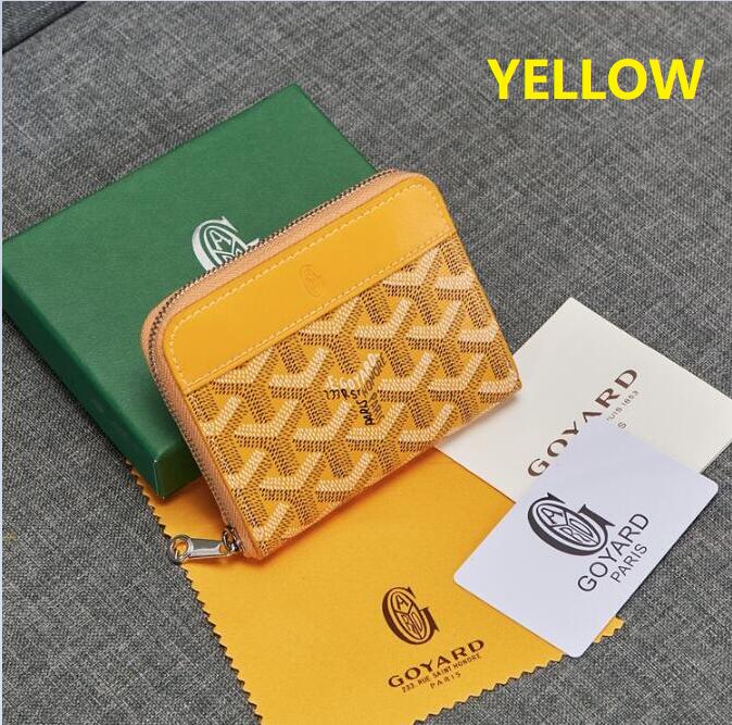 monedero con cremallera Cartera de mujer PU tarjetero de cuero de Forever Young cartera femenina: YELLOW