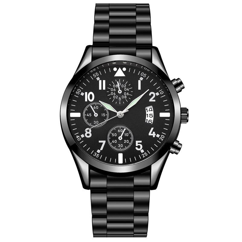 Minimalistische Mannen Mode Lichtgevende Handen Horloges Eenvoudige Mannen Business Roestvrijstalen Gaas Riem Quartz Horloges