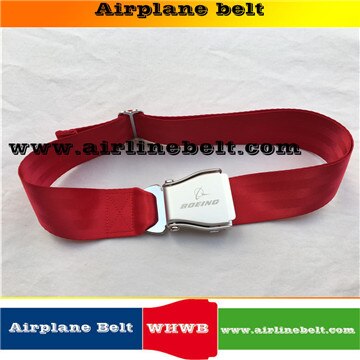 Top boeing luchtvaartmaatschappij vliegtuig veiligheidsgordel gesp riem: Rood