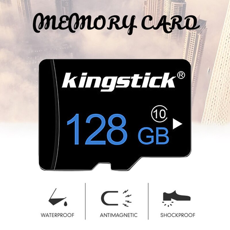 Kingstick MicroSD Memory Card Class 10 128GB TF Card Flash Memory Microsd Card with Adapter
