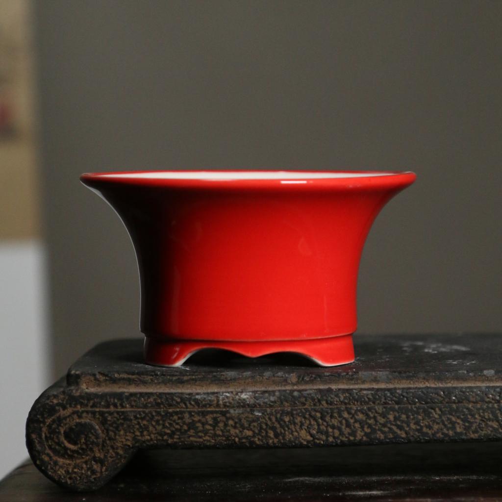 Creatieve Paars Zand Bloempot Keramische Bonsai Pot Succulent Bloempot Chinese Stijl Huis Bloempot Desktop Decoratie LC491: color1