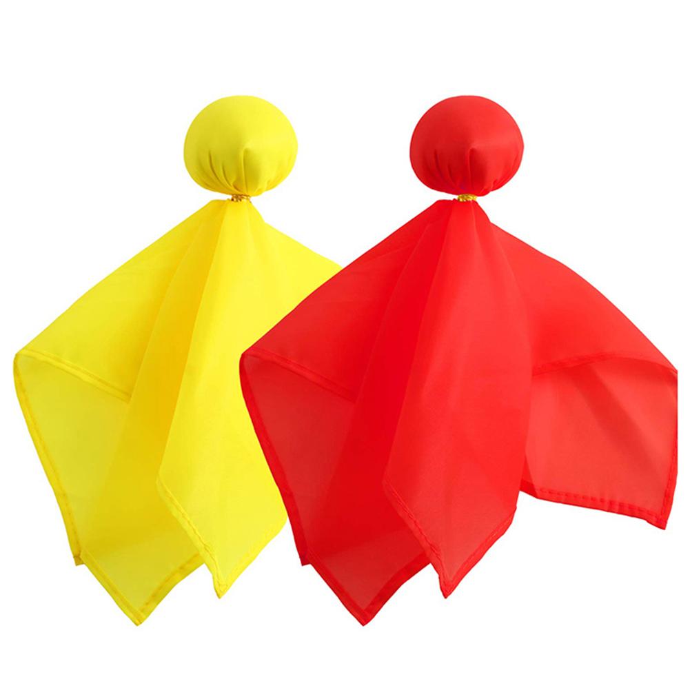 6 pièces Football Penalty drapeau Football arbitre lancer drapeau accessoires accessoire de fête jaune et rouge