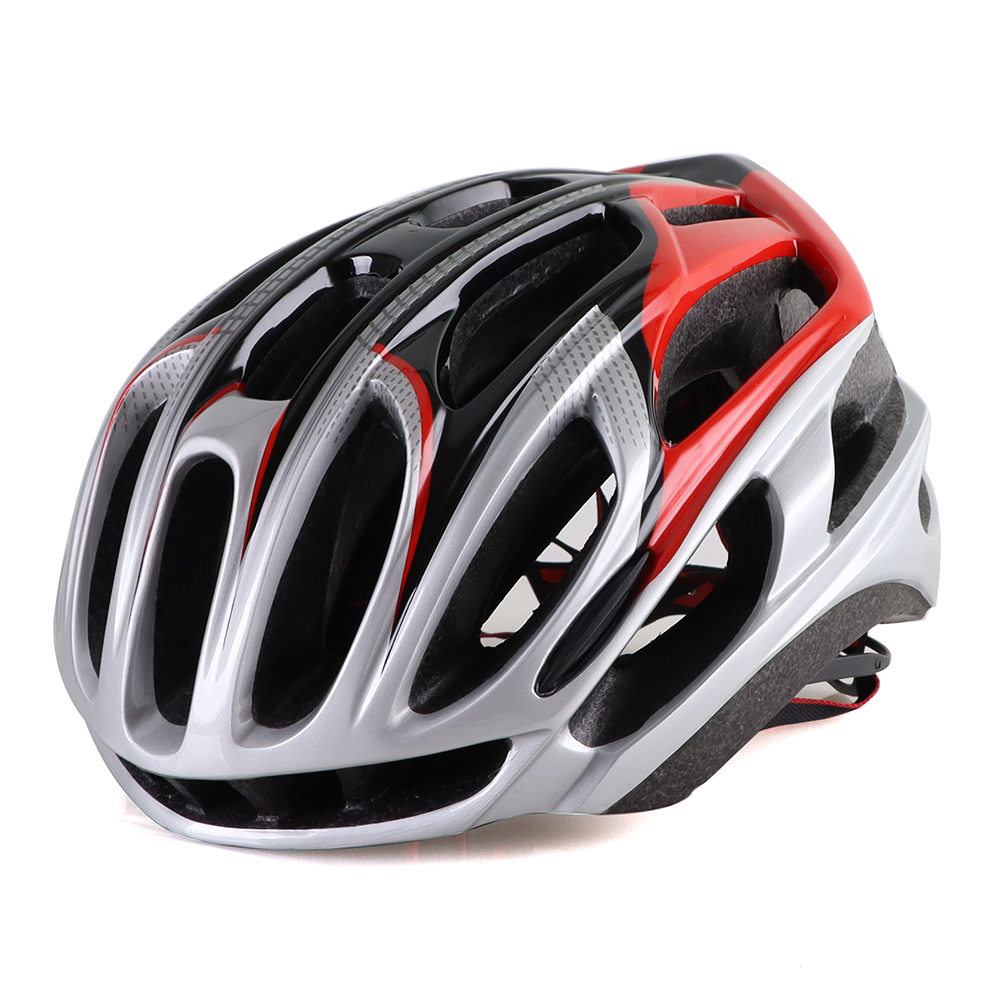 Casco de bicicleta de carretera Aero casco de montar ultraligero hombres deportes de bicicleta MTB ciclismo casco moldeado integralmente equipo de seguridad de bicicleta: l / Azul