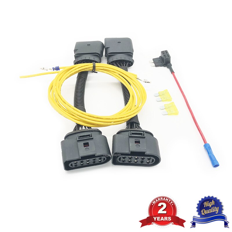 For vw transporter  t5 to t5.1 facelift ajovalojen muuntosovitin johtosarjan liitin