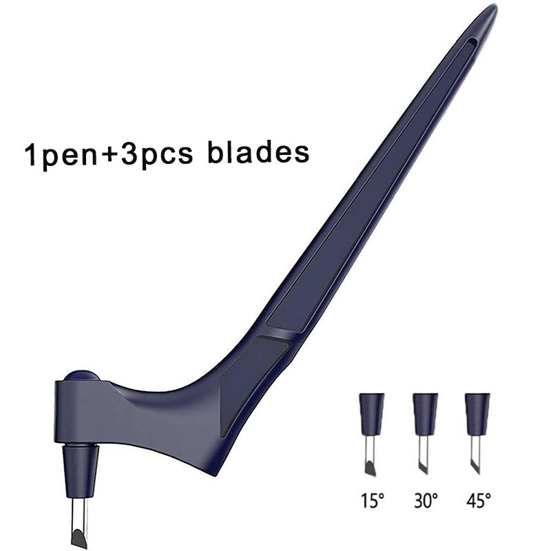 Handwerk Schneiden Werkzeuge 360 Rotierenden Klinge Papier-Cutter 3 Carving Messer Klingen Schneiden Stift DIY Kunst Verschleiß-breiter kunst Schneiden Werkzeuge: Reines Weiß