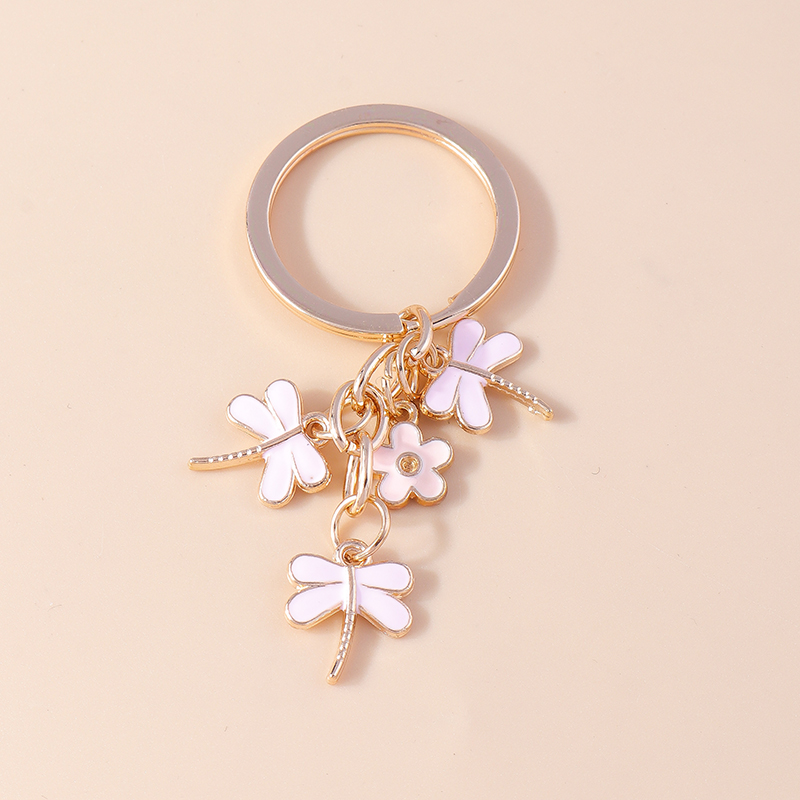 Mooie Email Panda Sleutelhanger Dier Sleutelhanger Voor Mannen Vrouwen Sleutelhanger Handtas Hangers Charme Diy Kid 'S Sieraden: Donker Oranje
