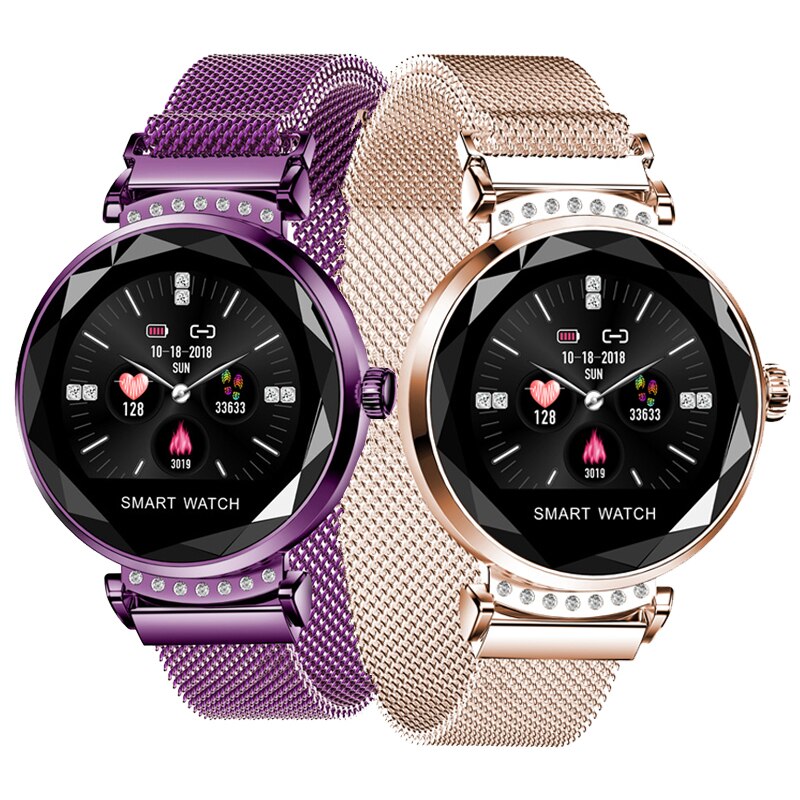 H2 Fitness Tracker Smart Bracelet Waterproof Women ladies Smartwatch Heart rate monitor watch For android and IOS