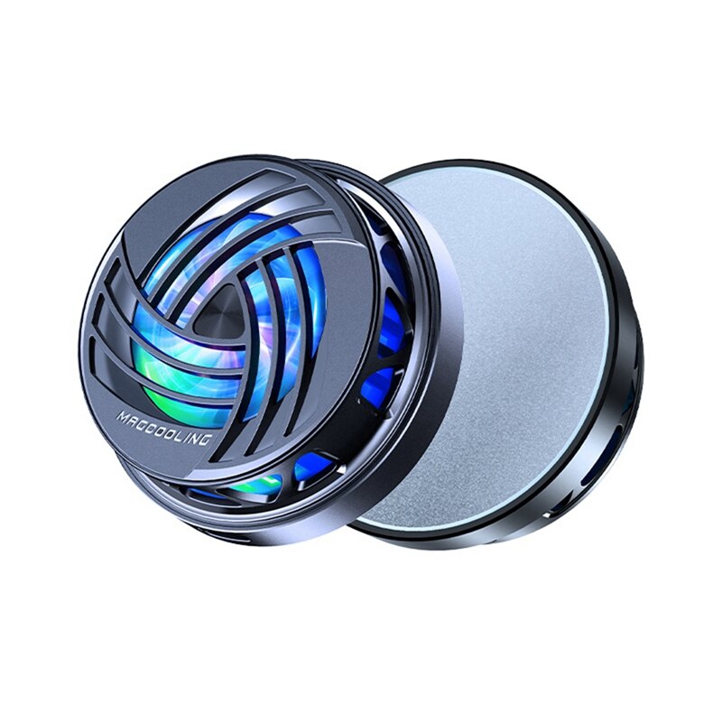 Tragbarer, universeller usb-magnet-halbleiter-handykühler mit gaming-lüfter für iphone/android: Schwarz