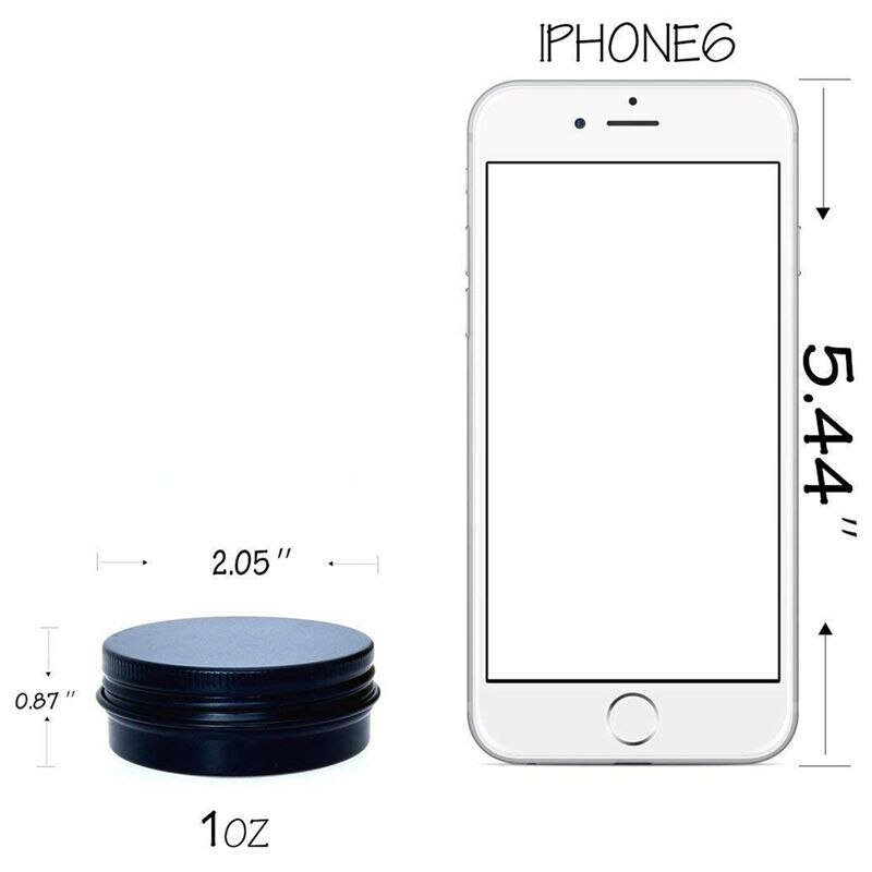 Aluminium blikken  - 40- pack 1oz / 30g ronde metalen blikken containers schroefdop blikken cosmetische monstercontainers kaars reisblikjes