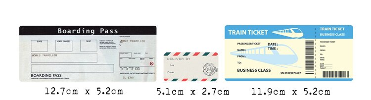 sammen flybillett hangtag kort søppeldagbok planlegger scrapbooking materiale dekorativ merkelapp gjør det selv håndverk fotoalbum